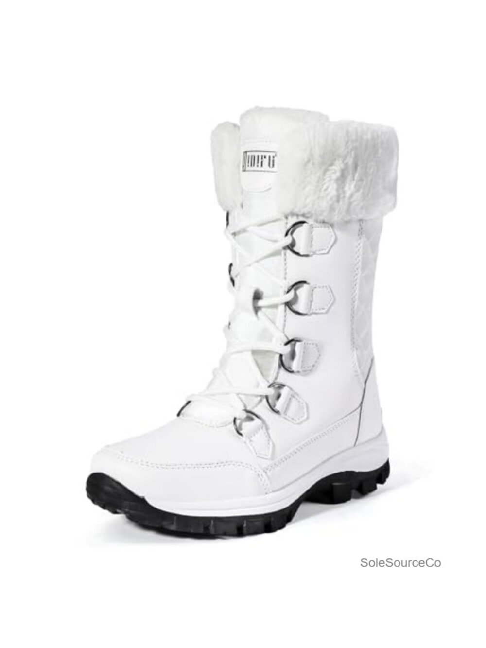 Waterproof Mid Calf Snow Boots Faux Fur Lined Winter Boots